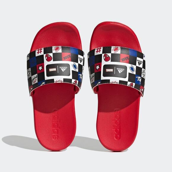 Adidas x Disney Kids Size 4 Adilette Comfort Spider-Man Slide Sandals Casual - Picture 1 of 11